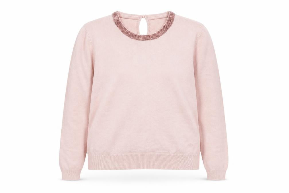 Front view of Austin Reed Women's Pink M Crew Neck Jumper