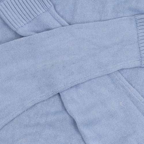 Honor Millburn Women's Blue High Neck Pullover Jumper M