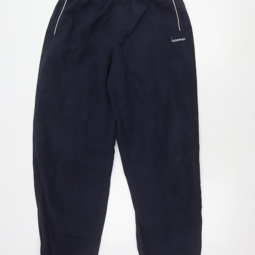 Donnay Men's Navy Activewear Trousers, M, Elastic Waist