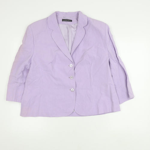 Alex & Co. Women's Purple Blazer Size 20 Regular