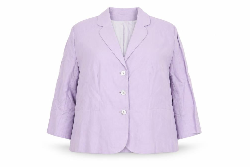 Front view of Alex & Co. Women's Purple Blazer, size 20, Regular