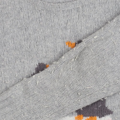 Cath Kidston Women's Grey M Penguin Knit Jumper