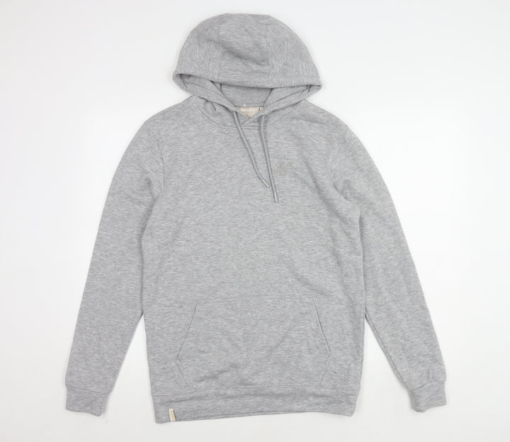 SikSilk Men's Grey Pullover Hoodie S