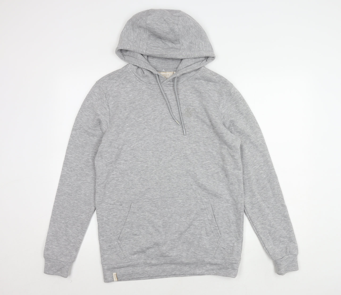 SikSilk Men's Grey Pullover Hoodie S