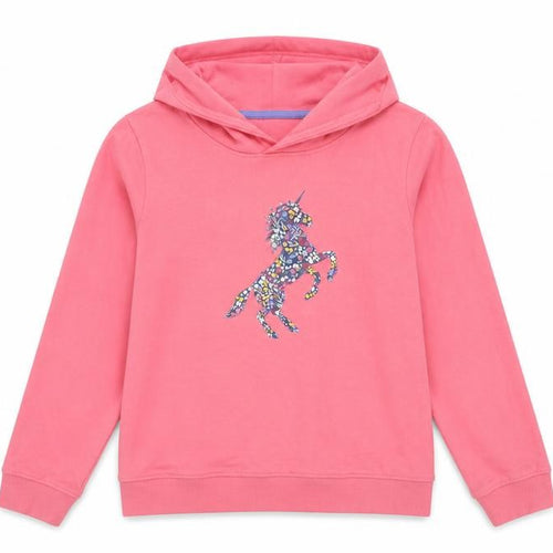 Mountain Warehouse Girls Pink Hoodie 13 Yrs Unicorn Graphic