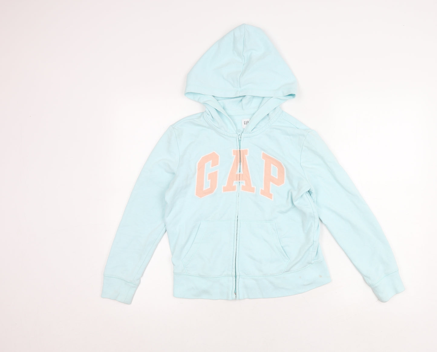 GAP Kids Girls Blue Hooded Basic Jacket 10-11 Years