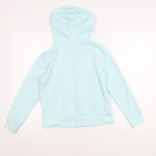 GAP Kids Girls Blue Hooded Basic Jacket 10-11 Years