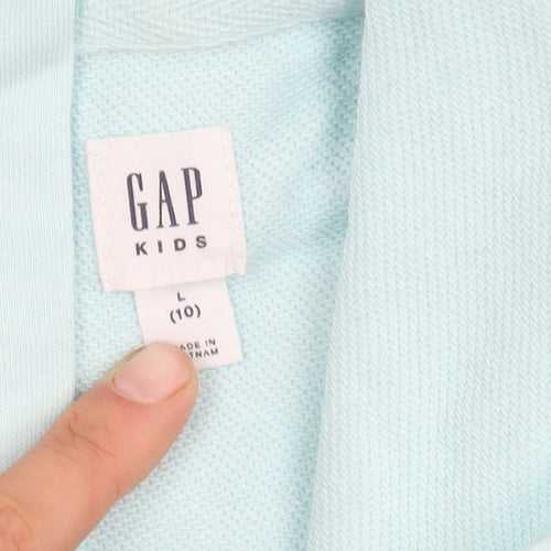 GAP Kids Girls Blue Hooded Basic Jacket 10-11 Years