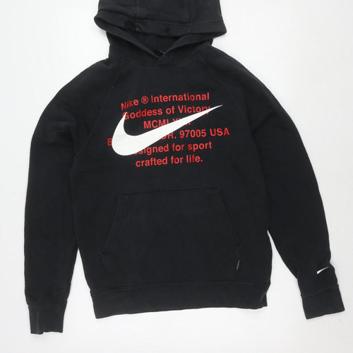 Nike Men's S Black Pullover Hoodie - Fleece Sportswear