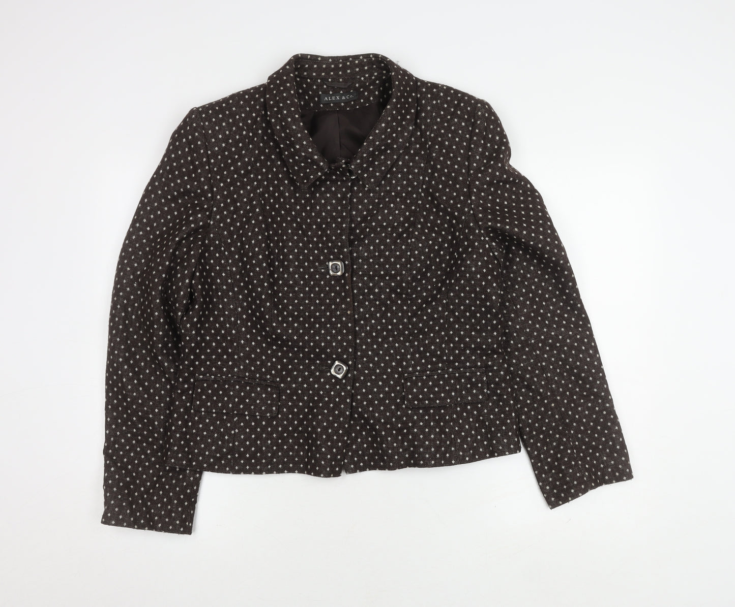 Alex & Co. Women's Black Bouclé Blazer Size 14
