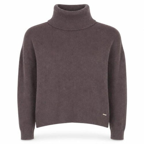 Abercrombie & Fitch Women's Brown Roll Neck Pullover Jumper S