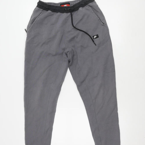 Nike Men's Grey Jogger Trousers, M, Gym Wear