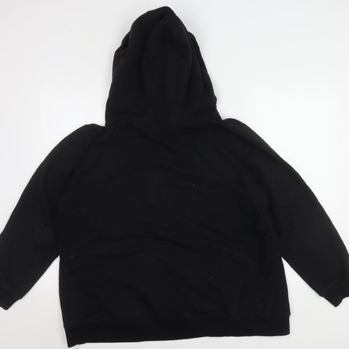 Ocean Sportswear Unisex Black Hoodie, Size 22/24, Drawstring