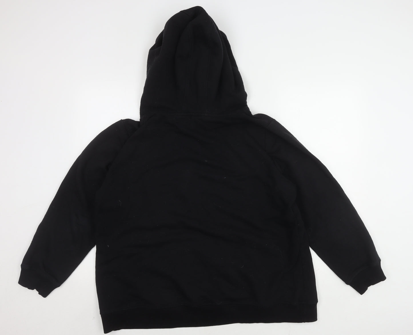 Ocean Sportswear Unisex Black Hoodie, Size 22/24, Drawstring