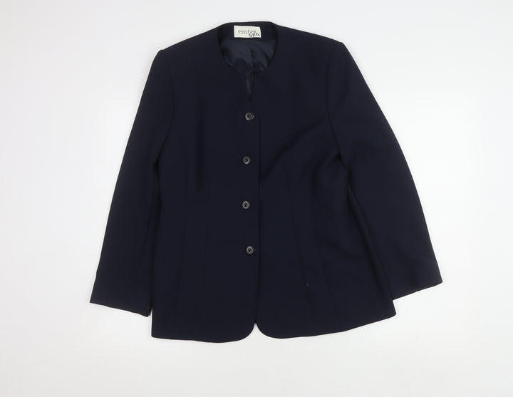 Eastex Women's Blue Suit Jacket, Size 12, Lined