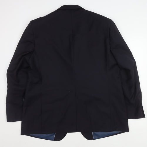 Marks and Spencer Men's Blue Striped Blazer 48R