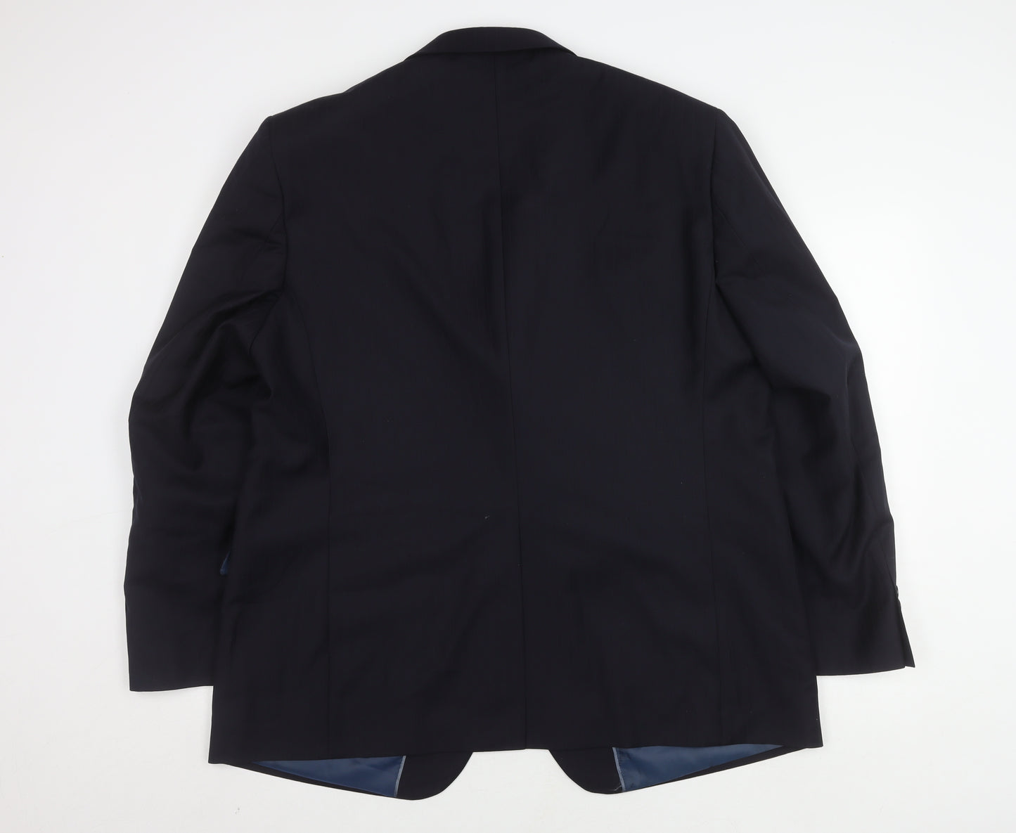 Marks and Spencer Men's Blue Striped Blazer 48R
