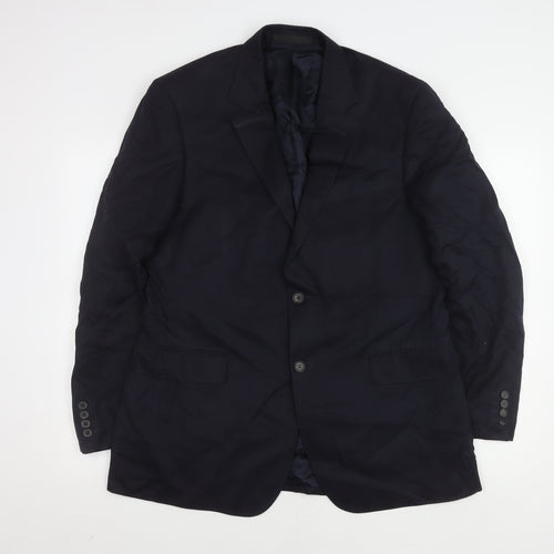 Marks and Spencer Men's Blue Blazer, Size 42, Wool Blend
