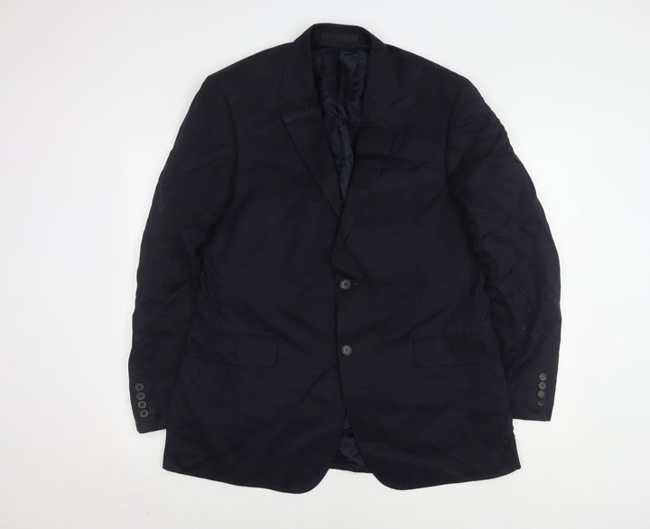 Marks and Spencer Men's Blue Blazer, Size 42, Wool Blend