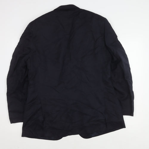 Marks and Spencer Men's Blue Blazer, Size 42, Wool Blend