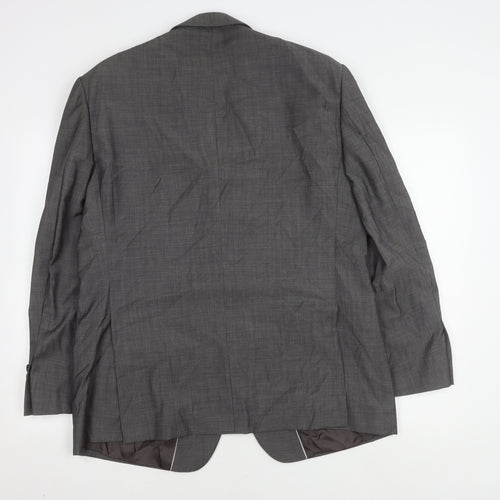 Marks and Spencer Men's Blazer Black 42S Herringbone