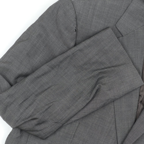Marks and Spencer Men's Blazer Black 42S Herringbone