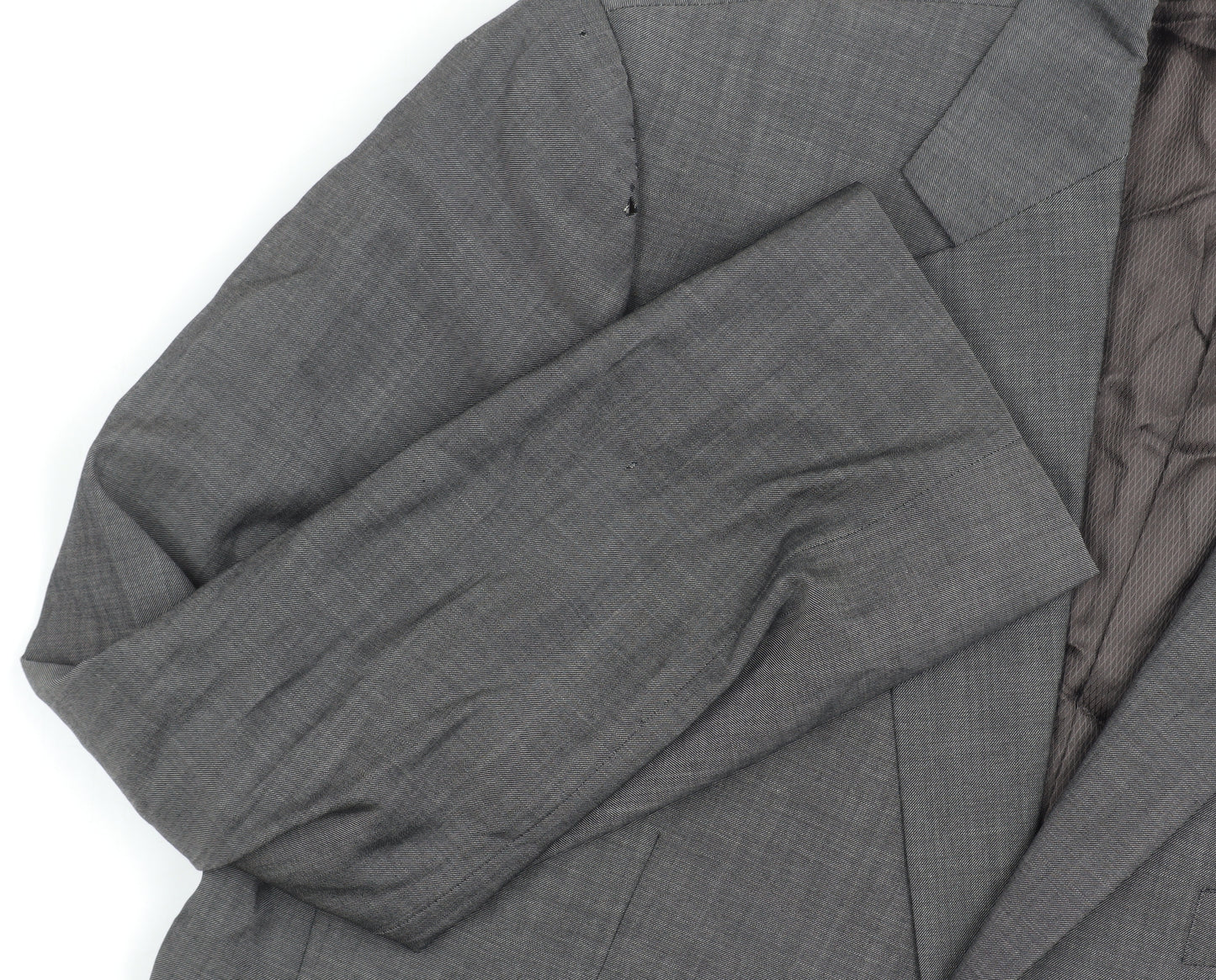 Marks and Spencer Men's Blazer Black 42S Herringbone
