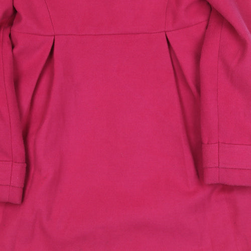 Mini Club Girls Pink Faux Fur Trim Coat 5-6 Years
