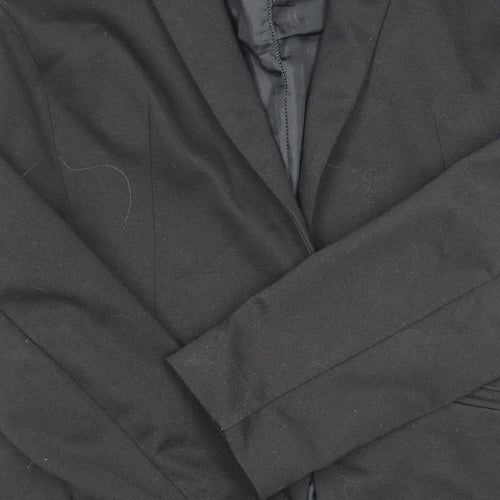 H&M Women's Black Blazer, Size 2, Elegant Fit
