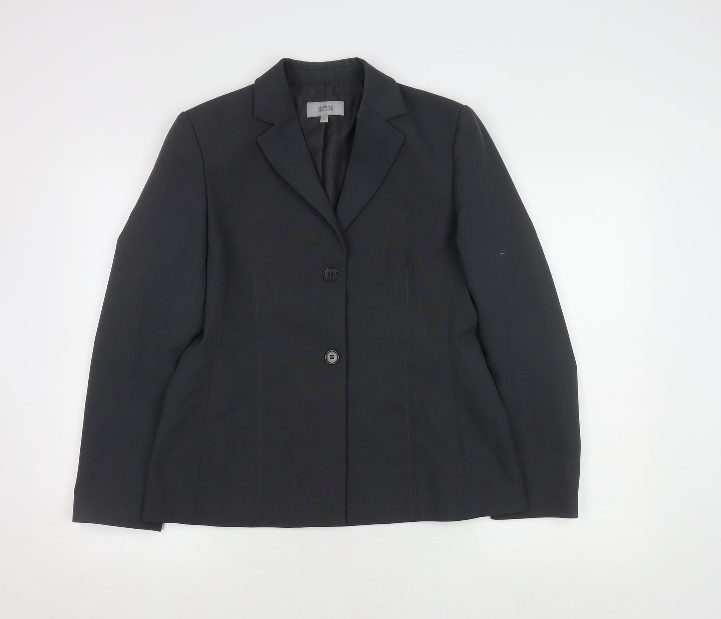 Marks and Spencer Women's Grey Suit Jacket, Size 12