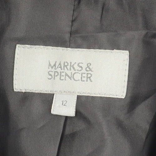 Marks and Spencer Women's Grey Suit Jacket, Size 12