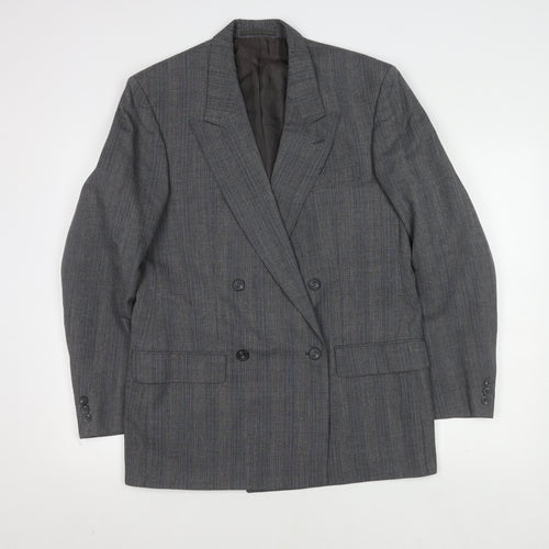 St Michael Grey Double-Breasted Men's Blazer 40R