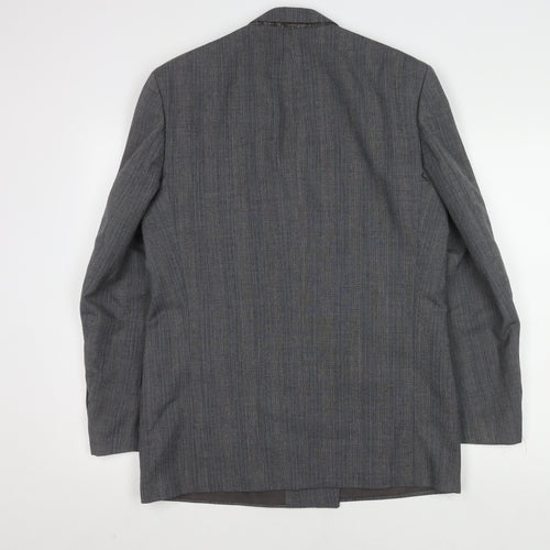 St Michael Grey Double-Breasted Men's Blazer 40R