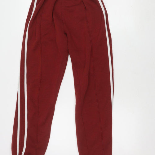 PrettyLittleThing Red Jogger Trousers Women Size 4