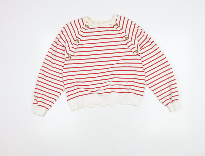 Zara Girls Red Striped Jumper, 13/14 Yrs, Lightweight Knit