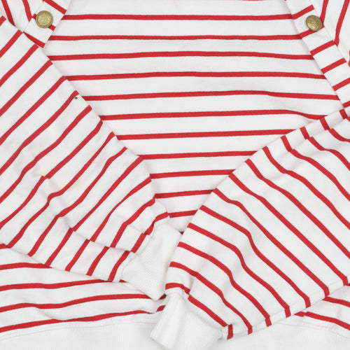 Zara Girls Red Striped Jumper, 13/14 Yrs, Lightweight Knit