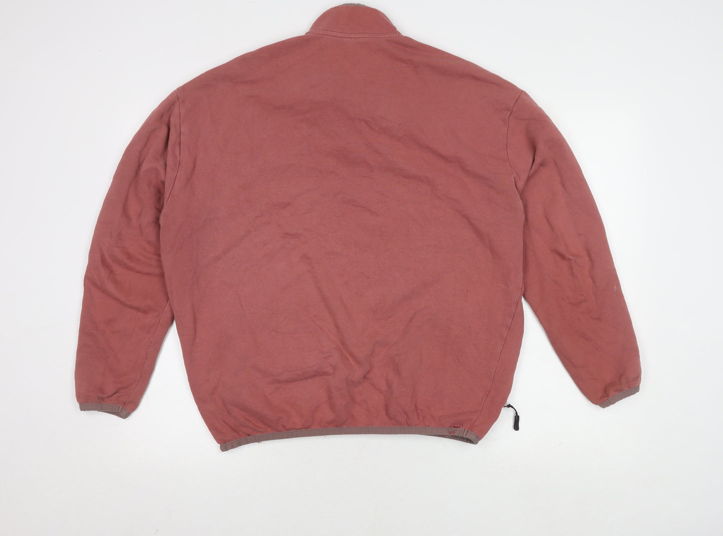 ASOS Design Red Henley Sweatshirt M Unisex