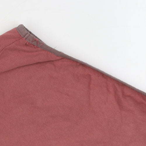 ASOS Design Red Henley Sweatshirt M Unisex