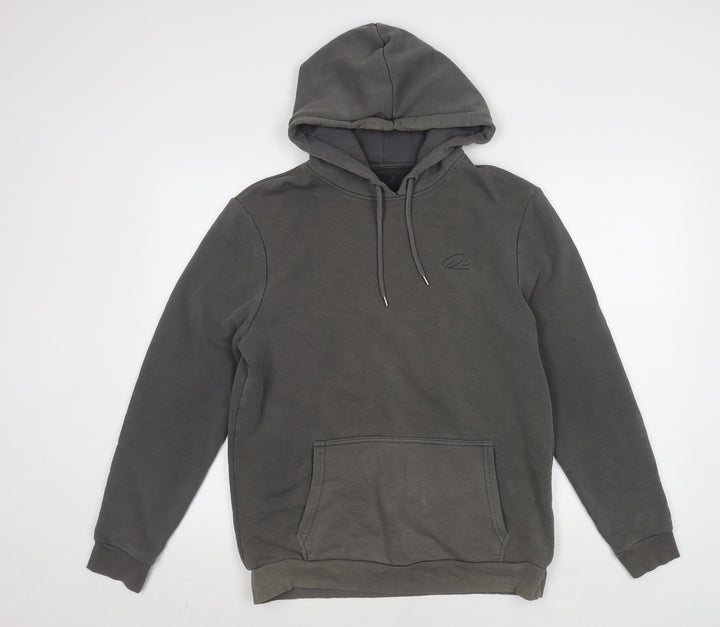 River Island Men's Grey Pullover Hoodie M