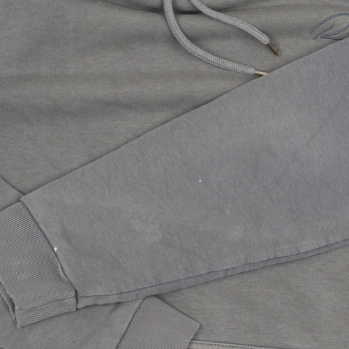 River Island Men's Grey Pullover Hoodie M