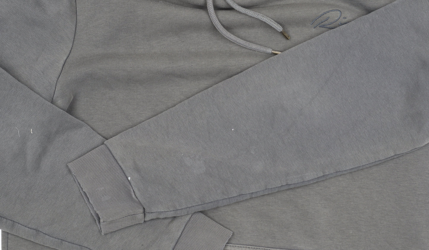 River Island Men's Grey Pullover Hoodie M