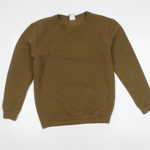 Zara Men's Brown Crew Neck Pullover Jumper S