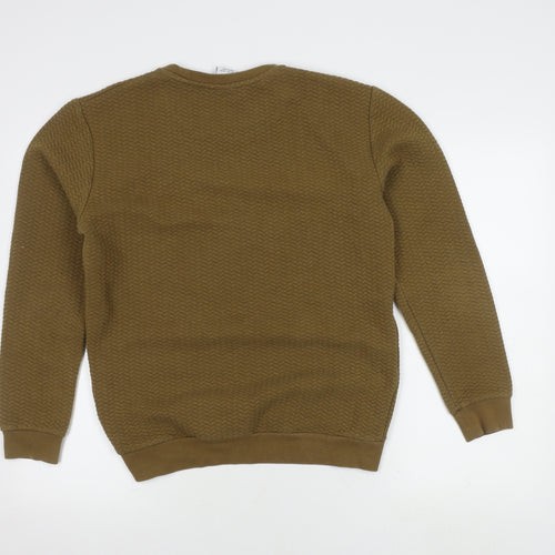 Zara Men's Brown Crew Neck Pullover Jumper S