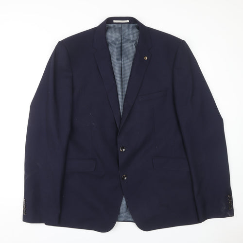 Burton Menswear Blue Slim Fit Jacket Men 46L