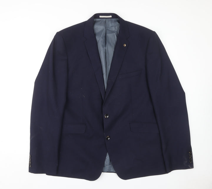 Burton Menswear Blue Slim Fit Jacket Men 46L