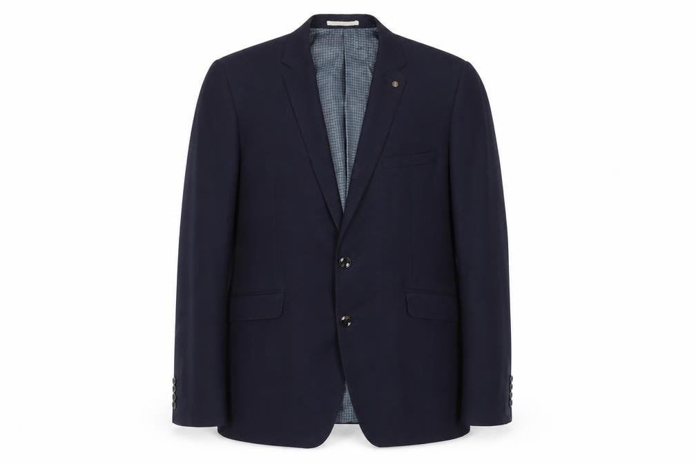 Front view of Burton Menswear Blue Slim Fit Jacket Men 46L