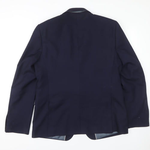 Burton Menswear Blue Slim Fit Jacket Men 46L
