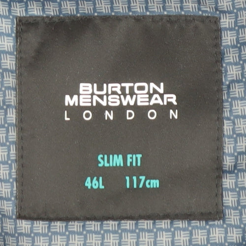 Burton Menswear Blue Slim Fit Jacket Men 46L