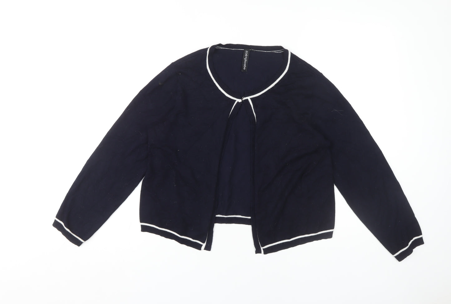 Zoe+Phoebe Women's Blue Cardigan - Size L