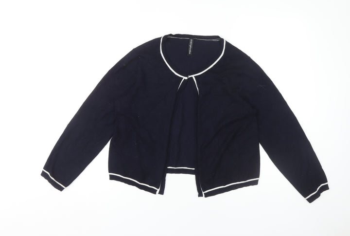 Zoe+Phoebe Women's Blue Cardigan - Size L